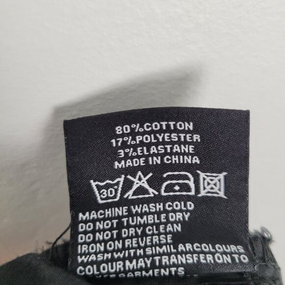 Killstar Anika Jeans Skinny Embroidered Moon Pentagram Studded Black Size XS - Picture 12 of 14